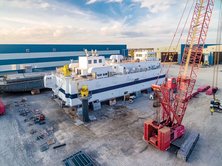 Callan Marine Launches New Cutter Dredge MacArthur - The Waterways Journal