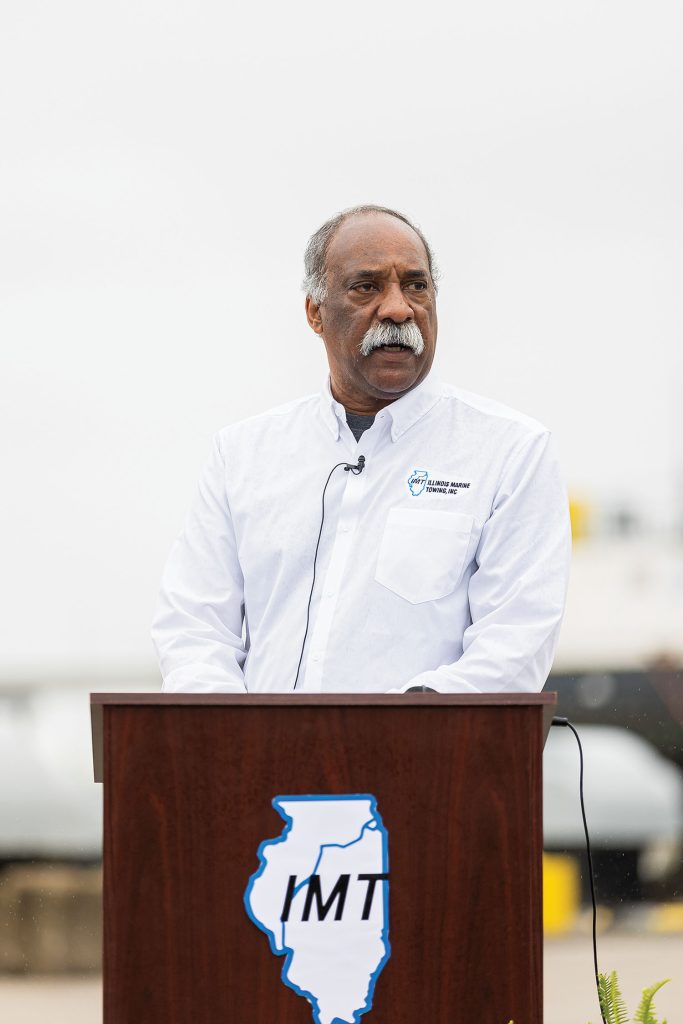 Del Wilkins, president of Illinois Marine Towing. (Photo courtesy of Black Label Photography)