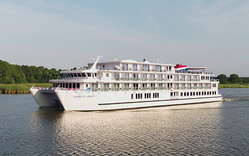 American Cruise Lines sea trials the company’s newest vessel, the American Liberty. (ACL photo)