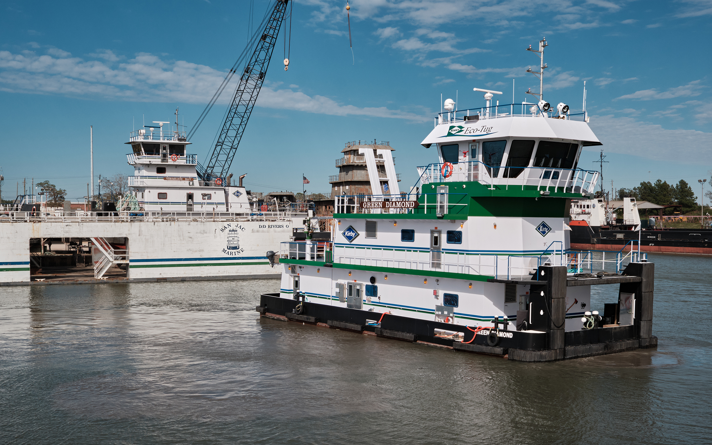 Kirby’s mv. Green Diamond. (Photo courtesy of Kirby Inland Marine)