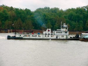 The vessel as Excell Marine’s River Falcon shortly before being sold to Argentina. (From the Dan Owen Boat Photo Museum collection)