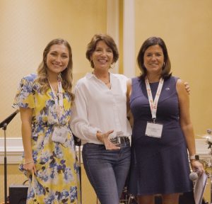 Errin Howard (right), director of We Work The Waterways (WWTW), and Marty Vizier (left), WWTW coordinator, present Kelly DiMarco, director of economic development for Plaquemines Parish, La., a Leadership in Action Award. (Photo courtesy of We Work The Waterways)