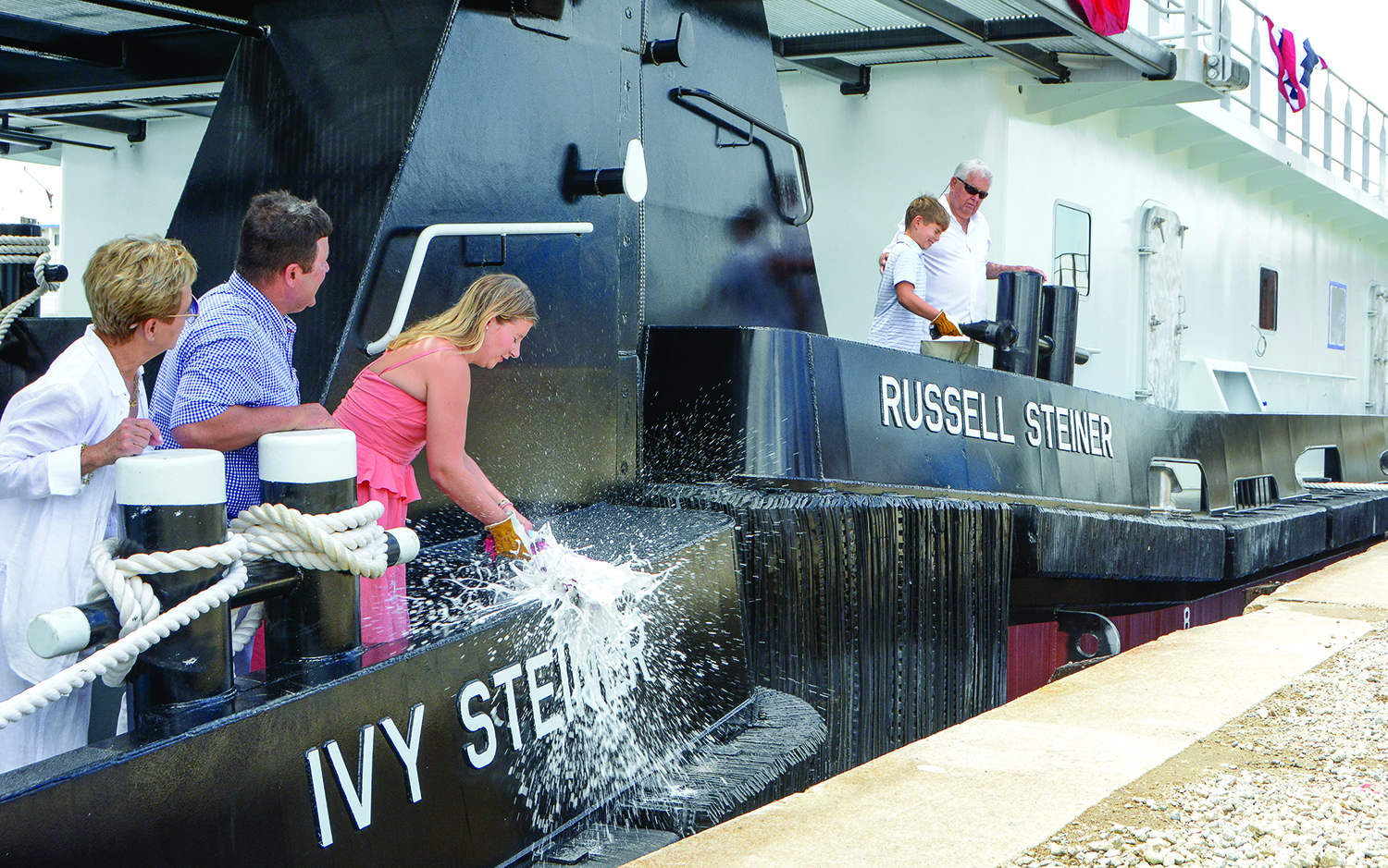 Maritime Partners Christening Honors Steiner Family