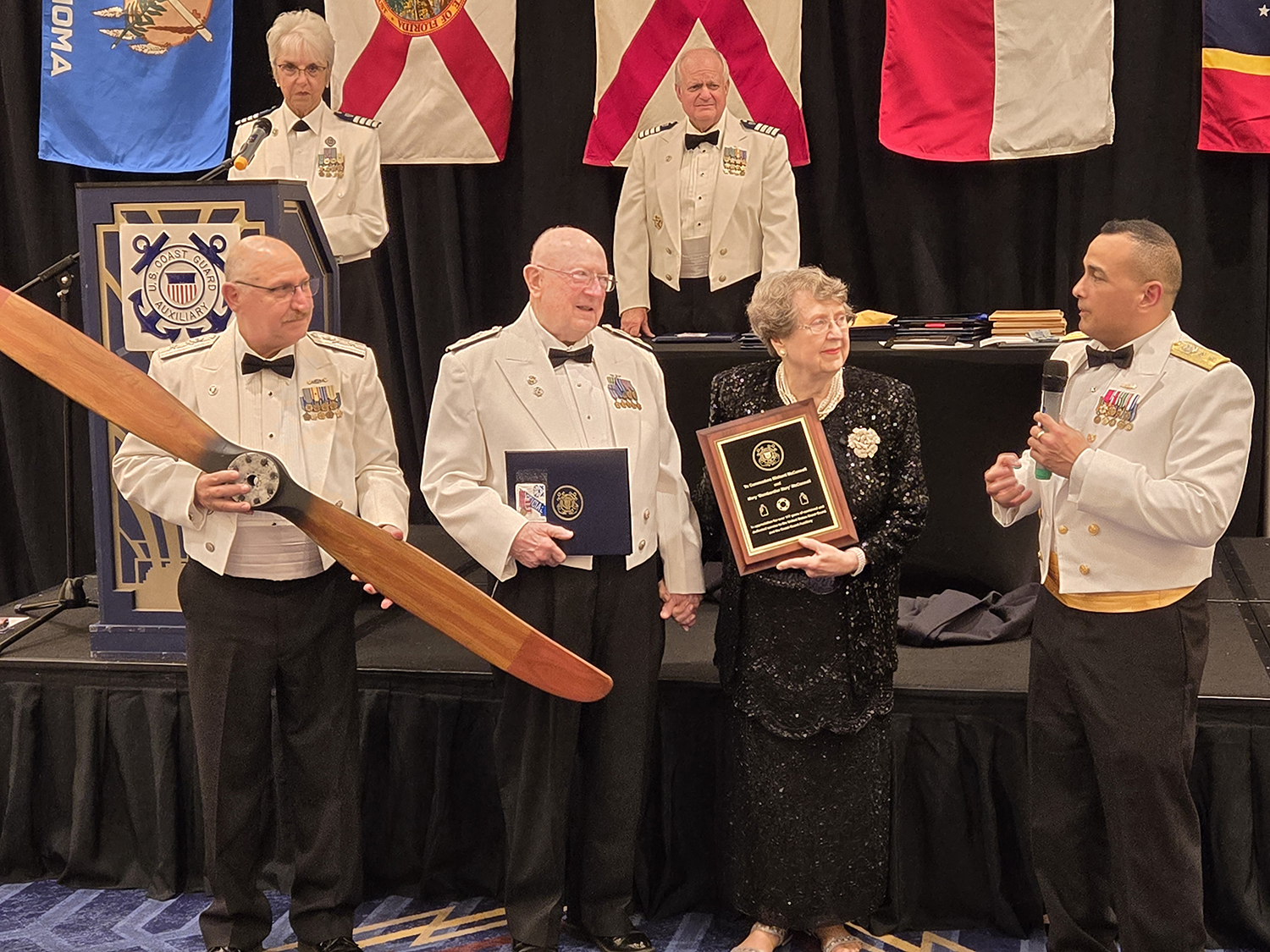 McConnells Honored For Coast Guard Auxiliary Service