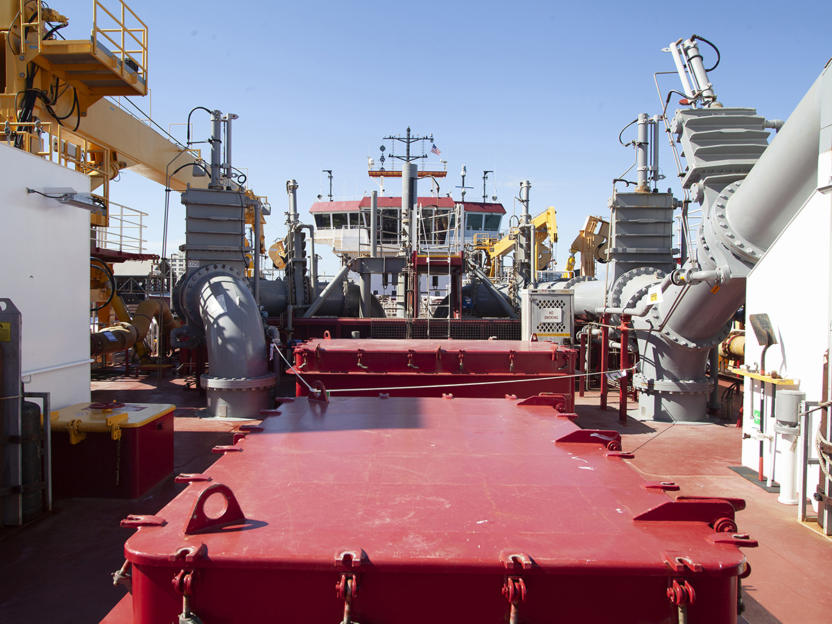 GLDD Christens Dredge Galveston Island